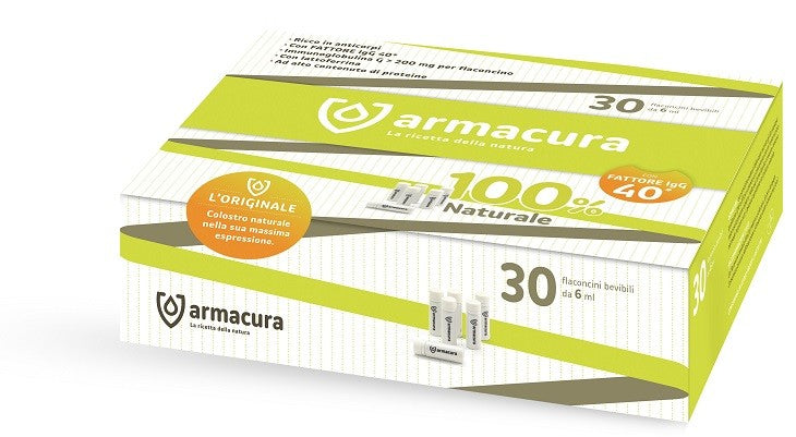 Colostrum biotech Armacura colostro 100% 30 flaconcini bevibili