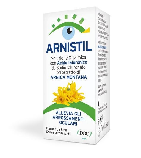 Arnistil soluzione oftalmica acido ialuronico estratto di arnica 8 ml