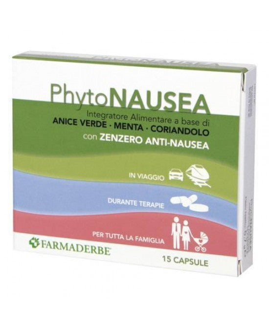 Farmaderbe Phyto nausea integratore di zenzero 15 capsule