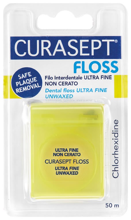 Curasept floss classic filo interdentale non cerato clorexidina