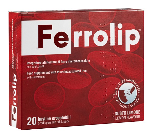 UGA Nutraceuticals Ferrolip 20 Bustine Orosolubili Gusto Limone