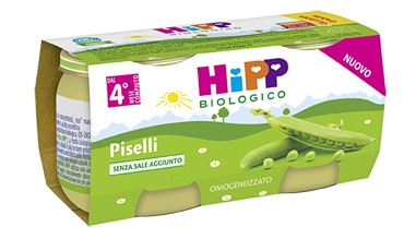 Hipp Italia Hipp Omogeneizzato Piselli per completare pappe 2x80 G