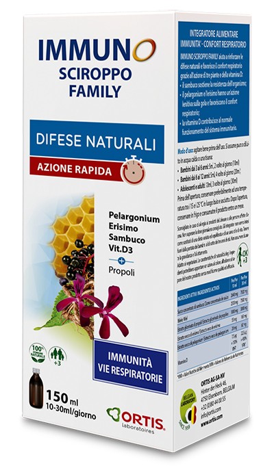 Ortis Laboratoires Pgmbh Immuno Sciroppo Family 150 Ml