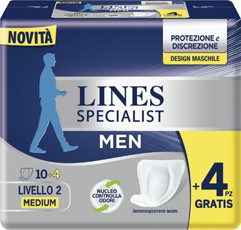 Fater Lines Specialists Men Livello 2 assorbenti maschili 14 pezzi