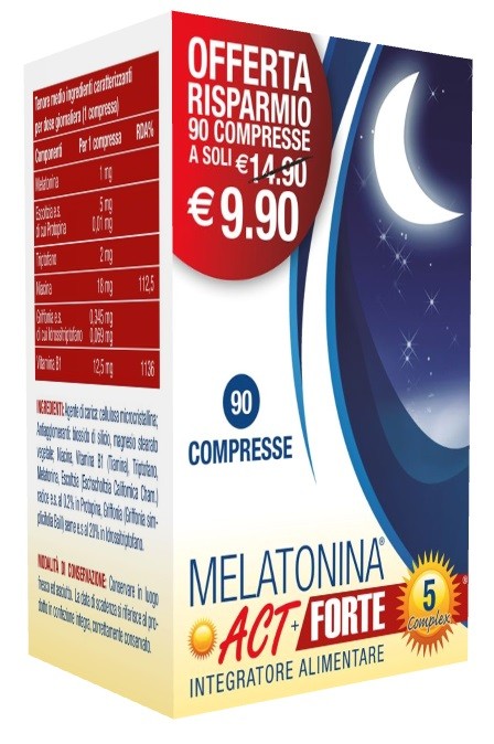 F&f Melatonina Act 1mg + Forte 5 Complex 90 Compresse