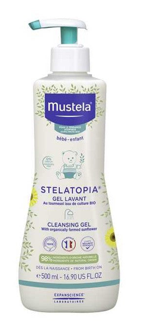 Mustela Stelatopia Gel Detergente per pelle atopica 500 Ml