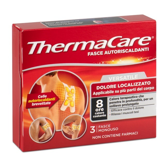 Angelini Fascia Thermacare fascia autoricaldante versatile 3 Pezzi