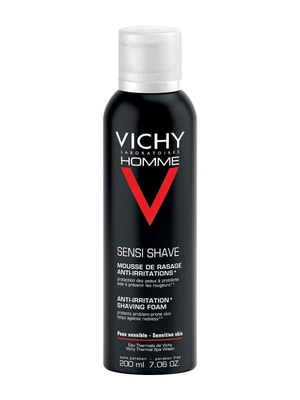 Vichy Homme Mousse Da Barba Tripla Protezione 200 Ml