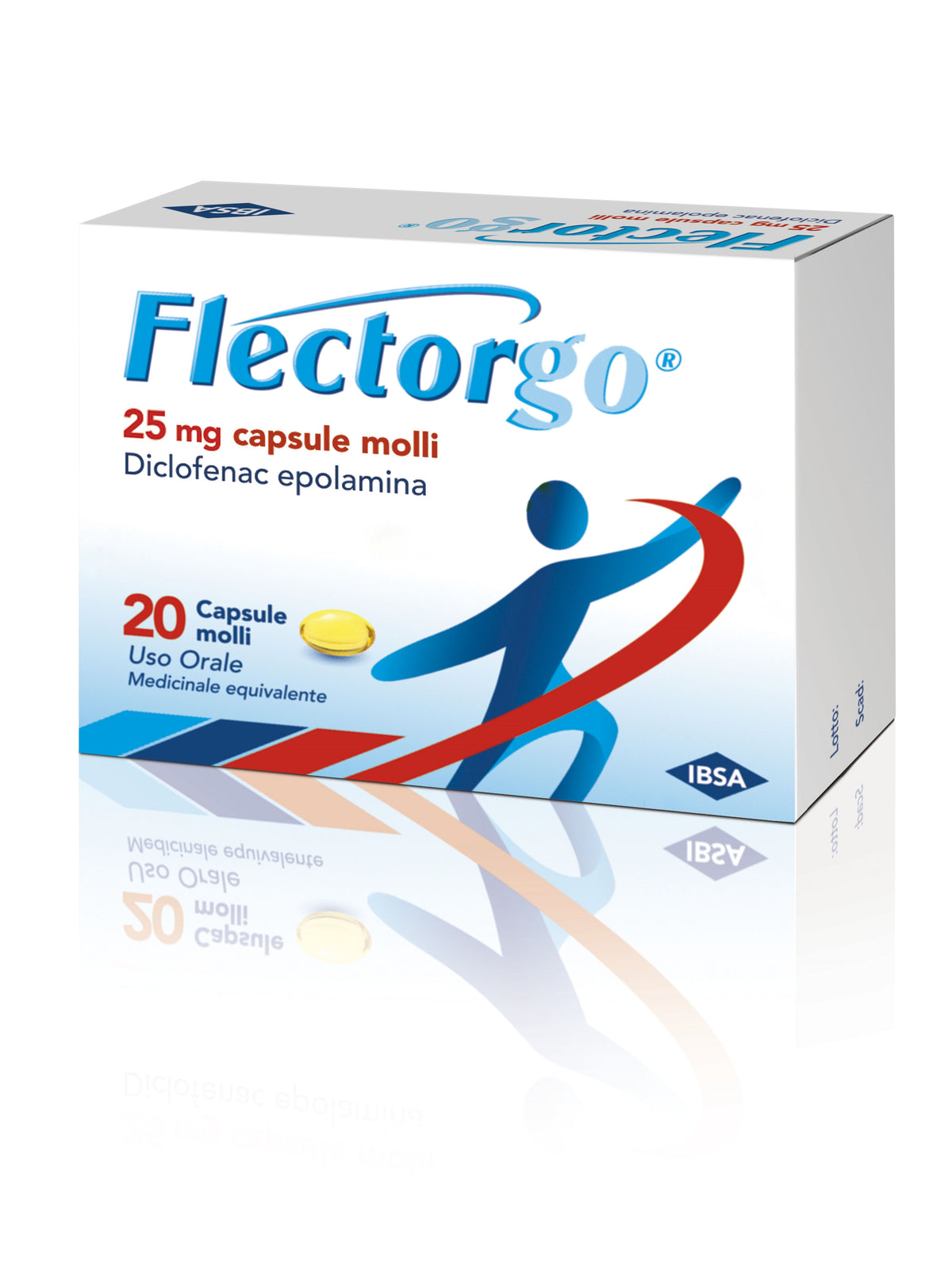 Ibsa farmaceutici Flectorgo 20 capsule di diclofenac 25mg
