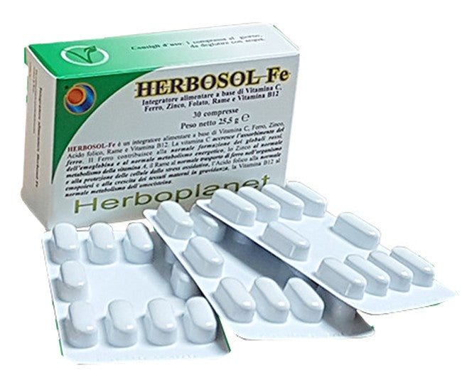Herboplanet Herbosol fe 30 compresse integratore di ferro