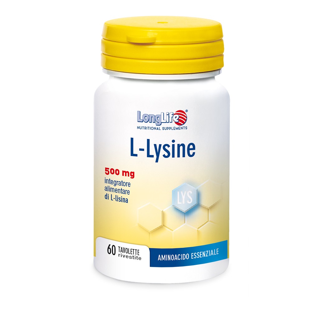 Longlife l-lysine integratore 500mg 60 tavolette