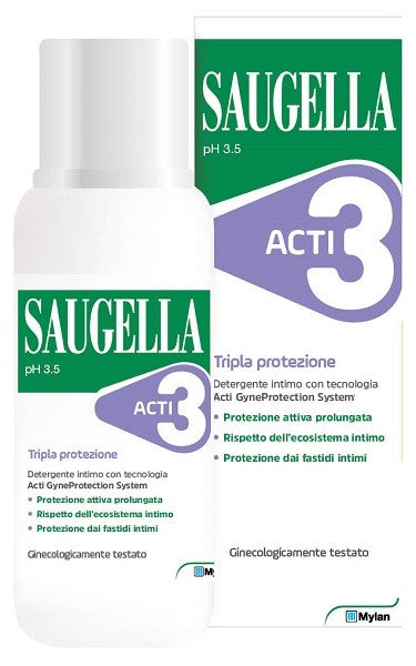 Saugella acti3 detergente intimo triplice protezione 250 ml