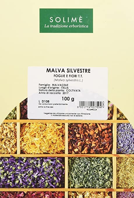 Solime' Malva Silvestris foglie e fiori tisana 100g