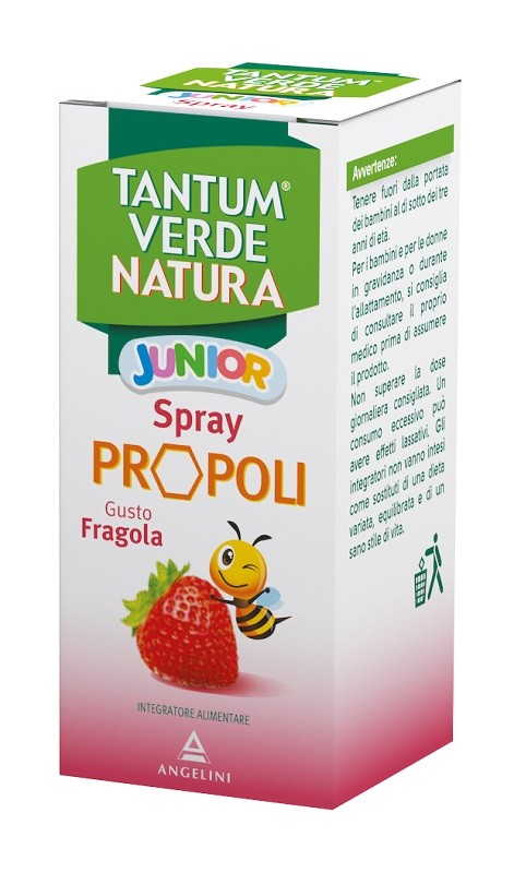 Angelini Tantum Verde Natura Junior Spray per il mal di gola 25 Ml