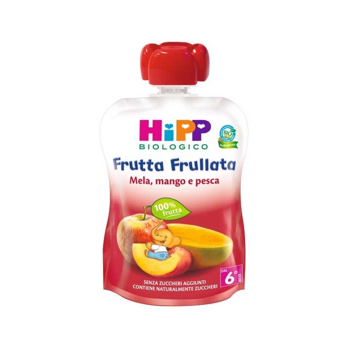 Hipp Frutta Frullata Mela Mango e Pesca 90 g