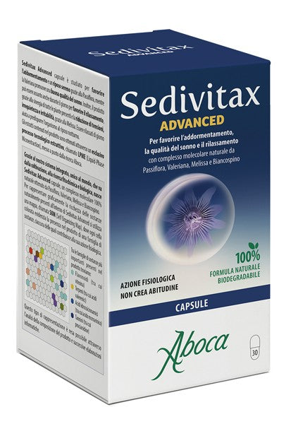 Aboca Sedivitax advanced 30 capsule per dormire