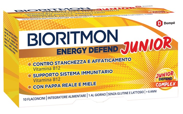 Dompe' Farmaceutici Bioritmon Energy Defend Junior 10 Flaconcini 10 Ml