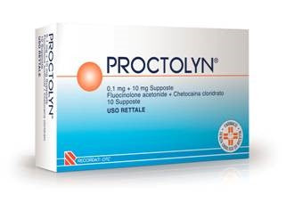 Proctolyn*10 Supposte 0,1mg+10mg