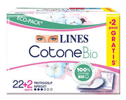 Fater Lines Cotone Bio Salvaslip Ripiegati 24 Pezzi