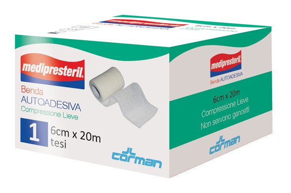 Corman Medipresteril Benda Autoadesiva 6x2000 Cm 1 Pezzo