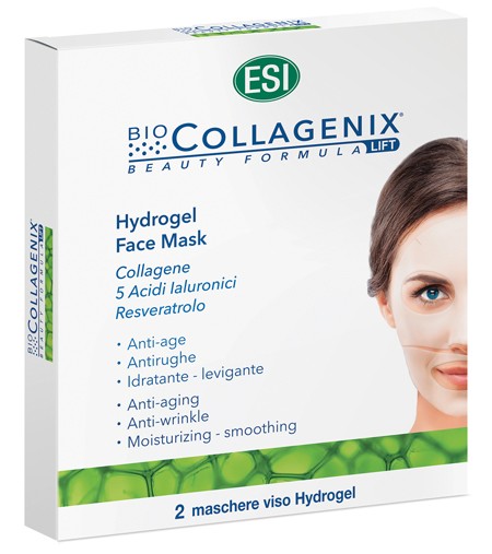 Esi Biocollagenix Hydrogel Face Mask maschera viso 2 Pezzi