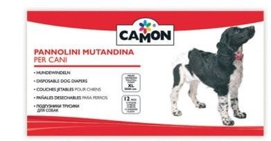 Camon Pannolini Mutandina Xxl Taglia 5 per cani incontinenti 12 Pezzi