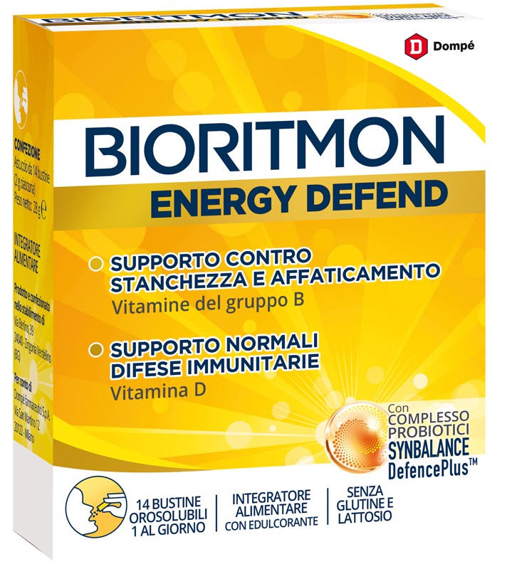 Dompe' Farmaceutici Bioritmon Energy Defend Bustine