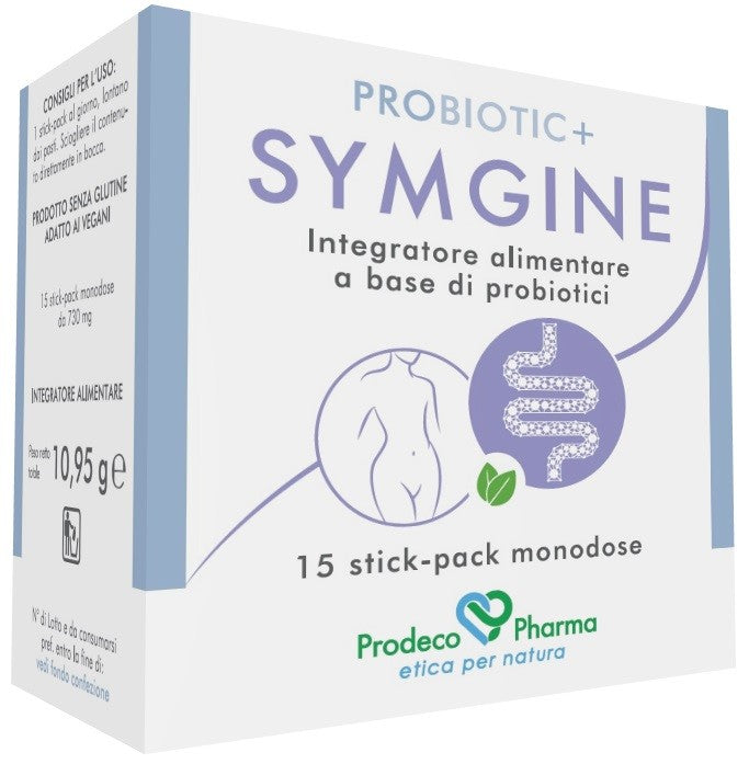 Prodeco Pharma Probiotic+ Symgine Integratore 15 Sitck Pack