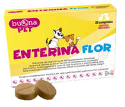 Steve Jones Enterina Flor 20 Compresse per la diarrea di cani e gatti