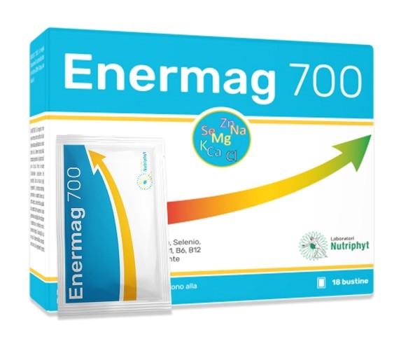 Laboratori Nutriphyt Enermag 700 integratore 18 Bustine