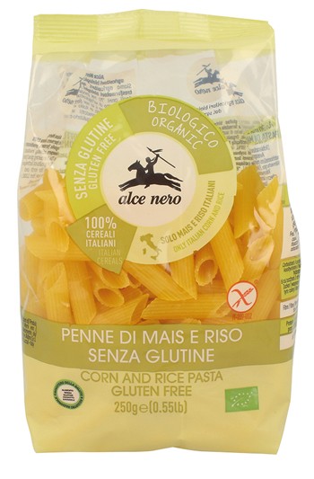 Alce Nero Penne Mais e riso Bio senza glutine 250 G