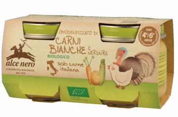 Alce nero Omogeneizzato Carni Bianche Con Verdure 2 X 80 G