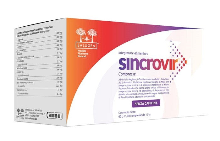 Salugea Sincrovir 40 Compresse per il sostegno metabolico