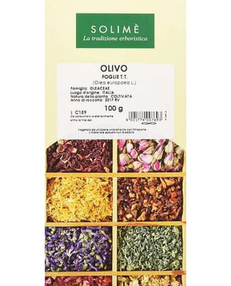 Solime' Olivo foglie taglio tisana rimedio fitoterapico 100g