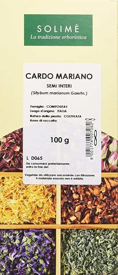 Solime' Cardo Mariano Semi Interi per infusi e decotti 100 G