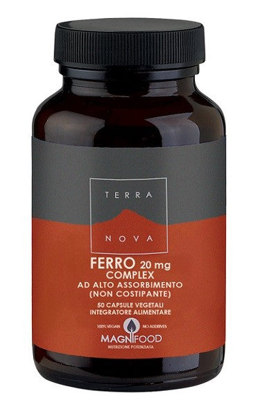Terranova Complesso Di Ferro Ad Alto Assorbimento 20 Mg 50 Capsule