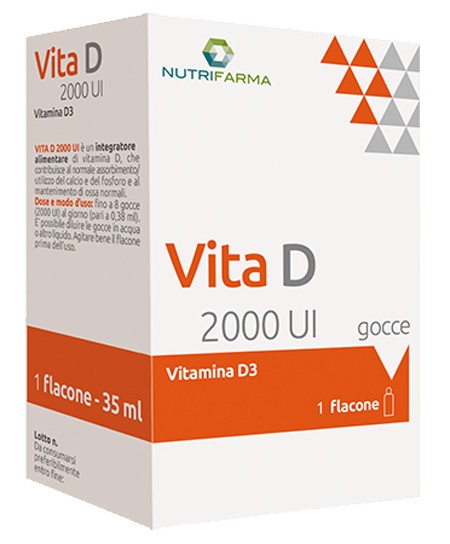 Aqua Viva Vita D 2000ui integratore Gocce 35 Ml