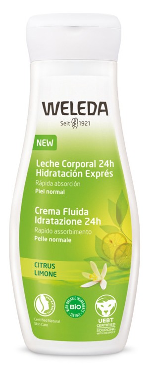 Weleda Italia Crema Fluida Idratante 24h Limone 200 Ml