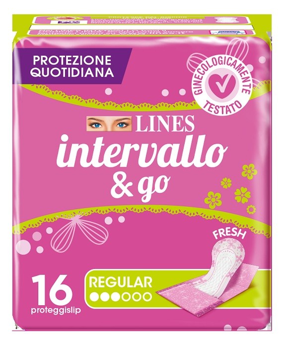 Fater Proteggislip Lines Intervallo Fresh&go Ripiegati 16 Pezzi