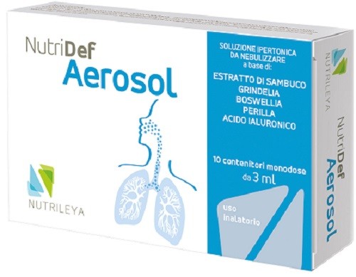 Nutrileya Nutridef Aerosol 10 Fiale con acido ialuronico 3 Ml