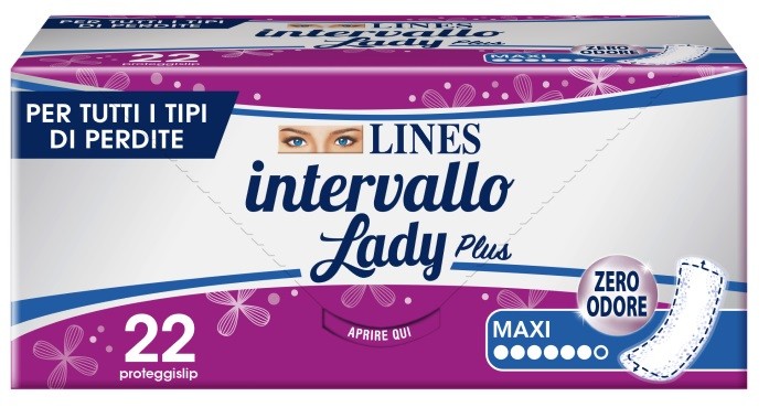 Fater Proteggislip Lines Intervallo Lady Plus Maxi 22 Pezzi
