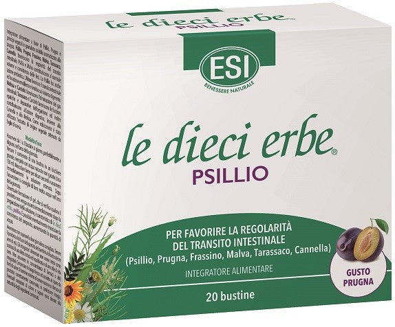 Esi Le Dieci Erbe Psillio integratore 20 Bustine 5,6 G