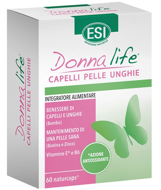 Esi Donna Life Capelli Pelle Unghie integratore 60 Naturcaps