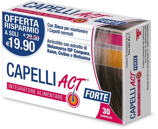 F&f Capelli Act Forte 30 Compresse integratore di Melannurca