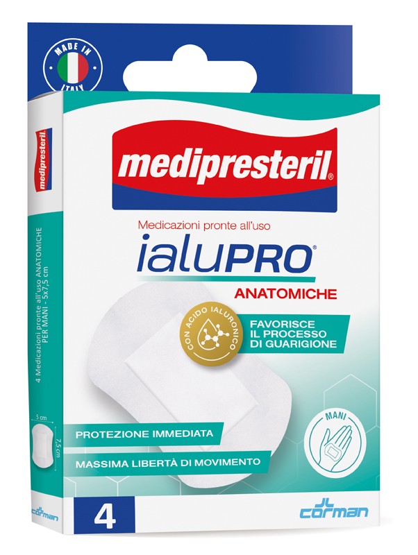 Corman Medipresteril Ialupro Mani 5x7,5 Cm 4 Pezzi