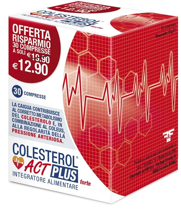 Colesterol act plus forte integratore 30 compresse
