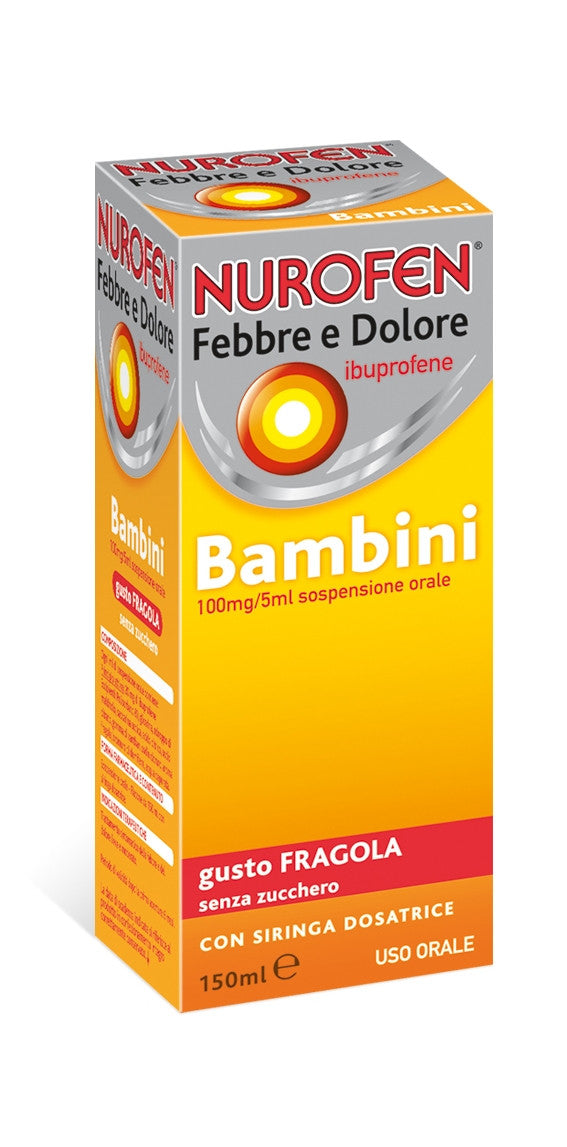 Nurofen Febbre Dolore* Bambini100mg/5ml Fragola