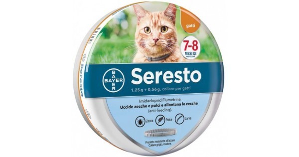 Seresto Collare Gatti Antiparassitario per eliminare pulci e zecche