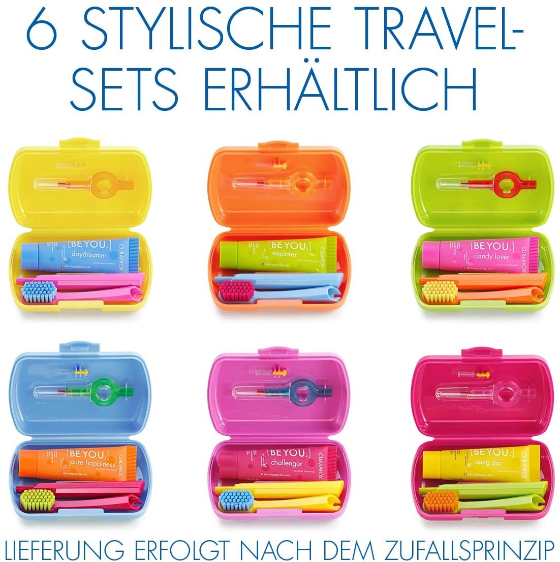 Curaprox travel set spazzolino dentifricio scovolino