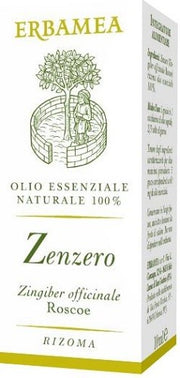 Erbamea Zenzero olio essenziale gocce 10 Ml